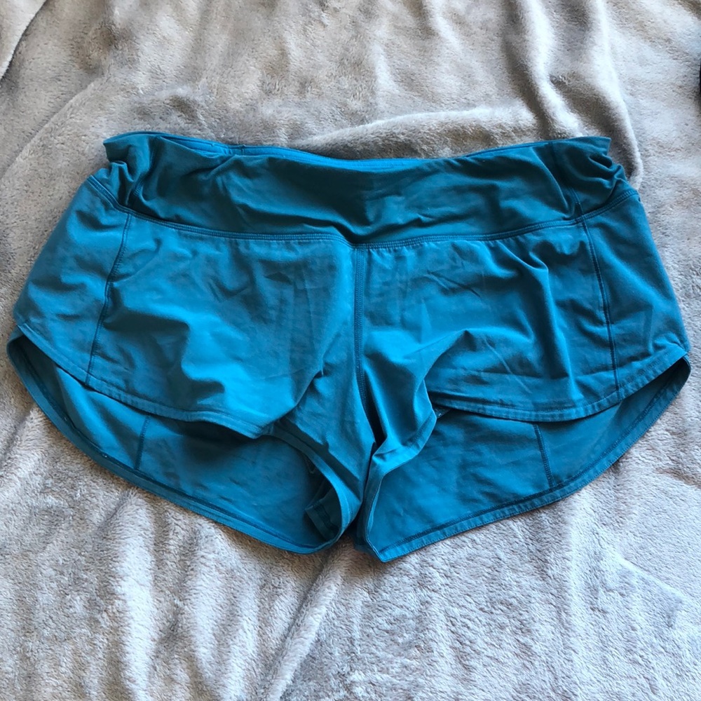Blue lululemon shorts
